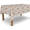 BANZAII TEXTILE INNOVATOR ONLINE Banzaii Tovaglia Plastificata 140x100 cm, Copritavolo Antimacchia in PVC da Esterno e Interno Facile Da Pulire Nella Misura Che Vuoi - Cuore Fiorito Beige
