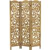 ML DESIGN modern living ML-Design Paravento Pieghevole 3 Pannelli Yokohama in Legno Naturale 172x121 cm Schermo Separatore Autoportante per Interni, Divisorio Stanza, Separé Decorativo Camera da Letto, Soggiorno o Ufficio