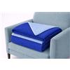Generico Copriletto Trapuntato Matrimoniale 260x270 cm Capri Double Face - Copriletto Estivo Reversibile Made in Italy, Leggero e Morbido per Letto Matrimoniale (Blu)