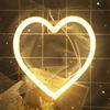 HULX Luci al Neon, Insegne al Neon a LED Luce Notturna Cuore Luci al Neon Batteria USB (Caldo)