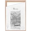 CLAMARO 'SFR35' Cornice con giunti ombreggiati per telaio da 70 x 100 cm, rovere Sonoma, cornice in legno MDF per telai con ganci e materiale di montaggio