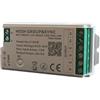 A2ZWORLD Led Controller RGBW 4CH, WIFI RF 2.4G, App TUYA e Smart Life, DC5V 12V 24V, Max 15A 360W, Per Striscia Led RGBW 4 Linee, Formato Slim 75X36X17mm