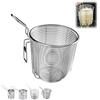 Generico Cestello per Pasta in Acciaio Inox,Divisorio per Cottura,Cestello per Pasta separata,Mestolo per Spaghetti,Cestello Separato per Pentola Ideale per Scolare Spaghetti e Noodles Set