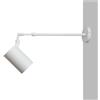 GUODDM Faretti Da Lettura Telescopici A Braccio Lungo In Stile Retrò Industriale, Faretti Da Parete Per Interni Regolabili, Faretti Da Parete Con Braccio Retrattile, Per Lettura, Scale Della Camera(White,7w)