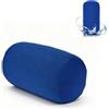 HERCHR Cuscini con microsfere, 11,8 x 5,5 Cuscini a fagiolo Cuscino flessibile con microsfere per il corpo, cuscino rinforzato con supporto per la testa del collo per il sonno in viaggio a casa(Blue)