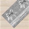 IlGruppone Tappeto Cucina Antiscivolo Made in Italy Passatoia Antimacchia Multiuso Corridoio Soggiorno Lavabile in Lavatrice - FioccoGrigio - 50x150 cm