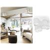 TOT ELECTRIC Plafoniera 5 cilindri in gesso luce led attacco GU10 lampada da soffitto moderno bianco verniciabile