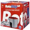 ROTOMOP 5.0 Kit Secchio + Mop con Frange in Microfibra Power con Sistema Lava & Asciuga