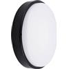 Ledvion - Plafoniera LED Soffitto, IP65, 24W, 2400Lm, 2700/4000/6000 K, Nero, 220-240V, Lampada da Cantina, Lampada da Parete, Interno, Esterno