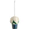 Alessi | MJ16 3 Mughetti e Smeraldi - Decorazione in Porcellana, Decorata a Mano