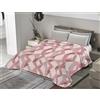 BANZAII TEXTILE INNOVATOR ONLINE Banzaii Trapuntino Una Piazza e Mezza 220x260 cm Primaverile Estivo, Copriletto Leggero Trapuntato Imbottito Made in Italy - Miriam Rosa