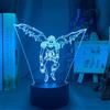 Zhongkaihua 3D Illusione Lampada Led Night Light Nota di morte Ryuk Figura Giocattolo Luce 7 Cambiamento Colore Lampada Da Tavolo USB Power Touch Remote Acrilico Flash