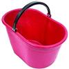 CDF CESTA OVALE ROSSA PER RACCOLTA ** MANICO PLASTICA ** LT.20
