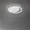 Perenz Plafoniera Contemporanea Orbit Alluminio Bianco Led Integrato 43W