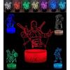 JYW Luce notturna a LED con illusione ottica 3D per bambini e adolescenti (Marvel)