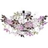 meineWunschleuchte Grande lampada da soffitto giocosa con fiori acrilici colorati Ø 51 cm