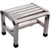 Folpus Sgabello da Doccia con Poggiapiedi in Acciaio Inox, Sgabello da Bagno per Soggiorno, Comodino, Cucina, 28.5 Cm X 20.7 Cm X 20.5 Cm
