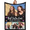Generic Coperta Personalizzata con Foto e Testo, Plaid Personalizzato - Idea divertenti Regalo per Coppie, blanket in Flanella Ultra Morbida, idee Regali per Lui Lei, Può Essere Aggiornato in Lana di Agnello