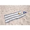 IlGruppone Telo Mare in Morbida Spugna Jacquard Antisabbia Spiaggia Piscina 380 Gr 100% Pregiato Cotone Egiziano - YachtGrigio