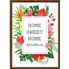 MG Design Cornice 48x68,3 cm - colore Marrone, in legno, con vetro acrilico - da appendere in verticale o in orizzontale, senza sfondo, per foto, poster, puzzle