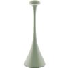 SIGOR Nudrop - Lampada da tavolo a LED dimmerabile, per interni ed esterni, IP54, resistente agli spruzzi, altezza 29,2 cm, ricaricabile con Easy Connect, durata 12 ore, colore: verde salvia