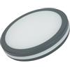 ALCAPOWER Plafoniera Led da parete, plafoniera rotonda grigia, dimmerabile, lampada da soffitto IP65, 15W
