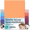 etérea Himmlische Qualität etérea Jersey lenzuolo con angoli 80x160-80x180 cm Pesca Epaisseur 15-20 cm - 100% Cotone - Oekotex materasso Letto copripiumino - lenzuola 80x160cm - 80x180cm Giallo