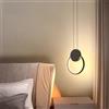 Mengjay Lampada a Sospensione LED Moderno,Design Semplice Lampada da Soffitto Metallo,Comodino Camera Da Letto Luce Lampadario a LED Regolabile per Cucina Soggiorno (A)