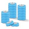 AlisaSun Kit di scopino usa e getta con supporto, sistema di pulizia WC usa e getta con 16 testine di ricambio (24 Pcs testina di pulizia)