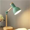 Mengjay Trade Lampada da lettura design legno classico, lampada da tavolo, lampada regolabile scrivania, con braccio snodato,Lampada da comodino per Restaurant Decorazioni per la casa,Verde