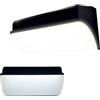 MAKA change your life quality MAKA Applique LED da Esterno e Interno, 30W 300 Lumen LED, Nero, in PVC, Impermeabile IP65, Applique Esterno, Applique da Parete Esterno/Interno, 220V (Luce naturale 4000K)