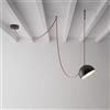 MOLOURK DIY Loft Nordico Lampadario, Dimmerabile Moderna LED lampada a Sospensione in Pelle per Cucina, Regolabile in Altezza, Soggiorno di design Creativo per il Salotto del Bar (Black,1FLAMME)