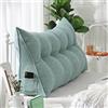 WNRLL Cuscino di Supporto per Testiera del Letto,Cuscino per Schiena per Divano Lettura, Schienale Velluto Rimovibile Triangolare Cuscino Tatami,22,80x50x20cm/30x20x8in