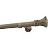 Sento Kit Bastone per Tende in metallo 25mm Ottone Antico Montaggio a Muro 140 cm (1x140cm) PRYMA