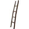 Biscottini Scaletta porta asciugamani bagno 150x8x40 - Scala Decorativa in Legno - Scala portasciugamani - Scaletta legno appendi asciugamani - Portasciugamani da parete Metallo, Bambu