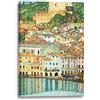 Printed Paintings Stampa su Tela (60x80cm): Gustav Klimt - Malcesine sul Lago di Garda (1913)