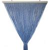 Tata Home Tenda Antimosche per Porta Finestra Moschiera a Pannello Modello Gabry in Corda di Poliestere Resistente Misura 140 x 230 cm Colore Blu