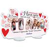 STAMPATEK Cornice Targa Ti Amo con foto personalizzata Idea regalo Dedica, Regalo di Coppia per San Valentino, Regali per Lei Lui, Regalo Fidanzata Fidanzato, Regalo Donna, Regali Natale originali