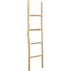 Biscottini Scaletta porta asciugamani bagno 150x3,5x37 - Scala Decorativa in Legno - Scala portasciugamani - Scaletta legno appendi asciugamani - Scaletta portasciugamani da parete Metallo, Bambu