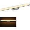 VanMe LED Lampada da Specchio 16W 1280LM, Specchio Armadio Lampada da Bagno, Luce per Trucco, Lunghezza 80cm Applique da Parete, Bianco Caldo 3000K, 220V [Classe di efficienza energetica A++]
