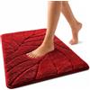 Floordirekt Tappetino da Bagno, Extra soffice e ad Asciugatura Rapida, con Retro Antiscivolo, Tappetino da Bagno (Maris) (Rosso, 50 x 80 cm)