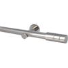 Sento Kit Bastone per Tende in Metallo 25mm Acciaio Inox Modern Montaggio a Muro 200 cm ILUSION