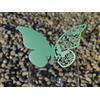 C.X.Y. 50pz farfalle Segnaposto Segnabicchiere VARI COLORI bomboniera matrimonio segnatavolo CARTA PERLATA (VERDE SMERALDO)