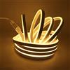 KISUFU Striscia LED Neon 2835 Tubo LED Flessibile Impermeabile Luminosa 220V IP65 120 LED/M Corda Stringa Lampada con Alimentatore di rete e Dimmerazione manuale,per Camera da Letto (3m, Bianco caldo)