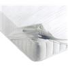 Corredocasa Coprimaterasso Damascato Fasciato per Letto in 100% Cotone con Fascia Elastica - Alta Qualità e Angoli Perfetti per Protezione e Comfort del Materasso (Una Piazza e Mezza 120x195+25)