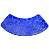 WAZUBC Tappetino da Bagno Curvo a Forma di Ventaglio, Tappetino da Bagno Antiscivolo Lavabile Assorbente Morbido e Confortevole Tappetino da Bagno Angolare per Doccia Circolare (blu)