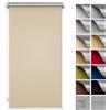 SANITEASY Zero Home - Tenda a Rullo Termica | Oscuramento Totale | Senza Foratura | Altamente Riflettente | Risparmia Energia in CA | - Oscurante 35x150 cm Beige