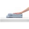 COGAL® - Set Asciugamani 620 gr/mq Modello Ranger Plus - 40x60 cm + 60x100 cm - Spugna 100% Cotone, con Riccio Alto, Morbido e Ultra Assorbente - MISTY BLU