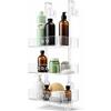 REGPLEX REALIZZIAMO LE TUE IDEE REGPLEX Porta Shampoo Doccia da Appendere 3 Mensole in Plexiglass, Adatto per Vetri Box Doccia 6-15 mm