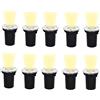 Partenopeautensili® KIT DA 10 FARETTI LED DA INCASSO PER ESTERNI DA 1W 90LM SEGNAPASSO CALPESTABILE IMPERMEABILE IP65 A LUCE CALDA 3000K O NATURALE 4000K BY WISDOM (Luce Calda 3000K)